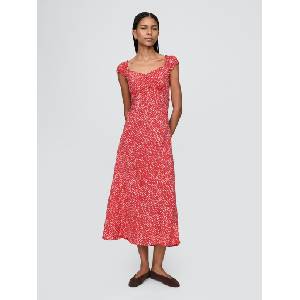 GAP Макси рокля с цветя GAP GAP | Cherven | ЖЕНИ | XXL