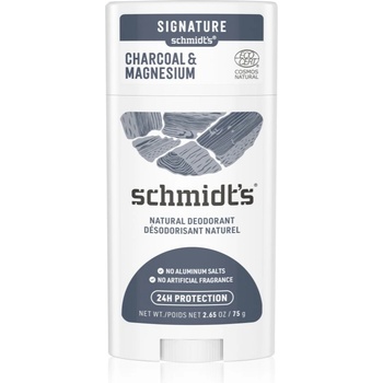 Schmidt's Charcoal + Magnesium дезодорант стик 24 часа 75 гр