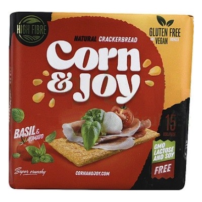 Corn & Joy Bezlepkový Extrudovaný kukuričný chlieb s paradajkami a bazalkou 100 g
