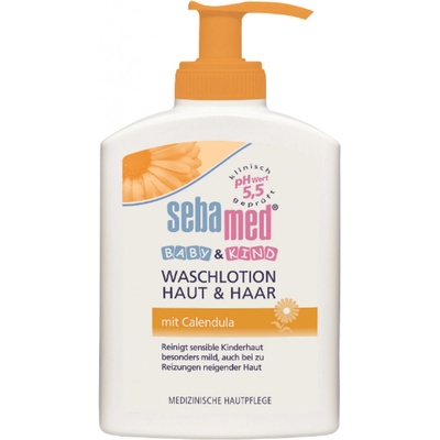 SEBAMED Děts. mycí emulze tělo vlasy MĚSÍČEK 200 ml – Zboží Dáma