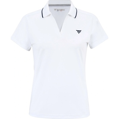 Dámska polokošeľa Tecnifibre Team Tech white Biely