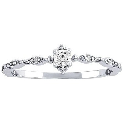 SILVEGO Strieborný prsteň Manon s Brilliance Zirconia DCC08042RW