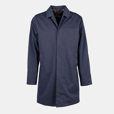 Barbour Men's Lorden Waterproof Mid-Length Long Sleeve Mac - Navy NY71