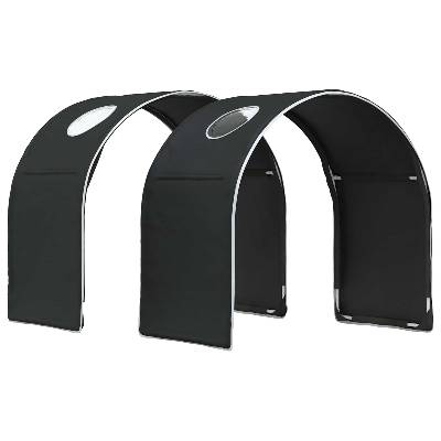 Леглов тунел 2 pcs Черно 211 x 52, 5 x 2 см Полиестер (893707)