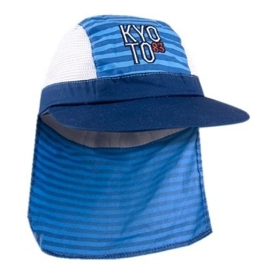 Chlapecký letní šátek na hlavu s prodlouženým zátylkem Yo! Kyo To modrý