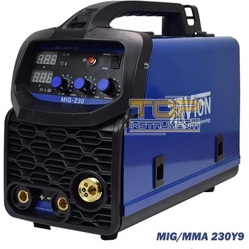 UNI Телоподаващ апарат с инверторен електрожен 2в1, mig-mma 230y9, 230a, електроди 2.5-5 мм (uni-03042)