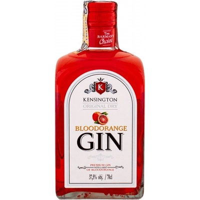 Gin Kensington Dry Blood Orange 37,5% 0,7 l (čistá fľaša)