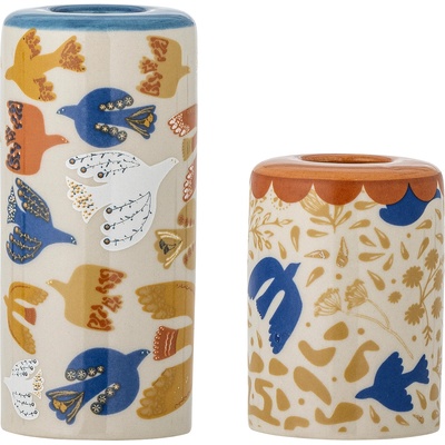 Bloomingville Anniversary свещници за класически свещи, кафяви, 2 бр (82063095)