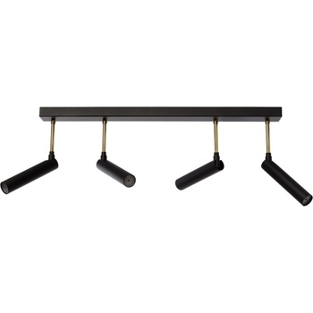 Kaspa Таванна или стенна лампа Lars 4 черно-златиста (50719405)