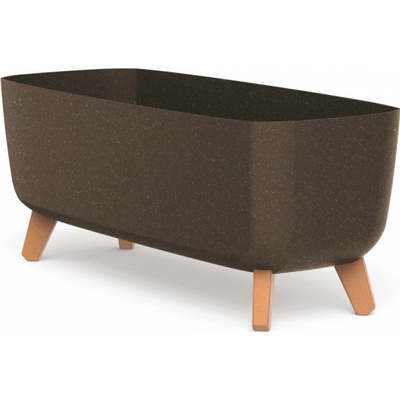 Prosperplast Květináč GRACIA CASE ECO WOOD kávový 58 cm