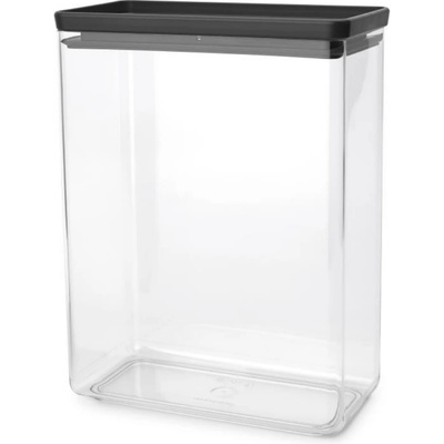 Brabantia Кутия за съхранение Brabantia Tasty+ Stackable 1008877, 5.4 л, Силиконово уплътнение, Без BPA, Тъмносив (1008877)