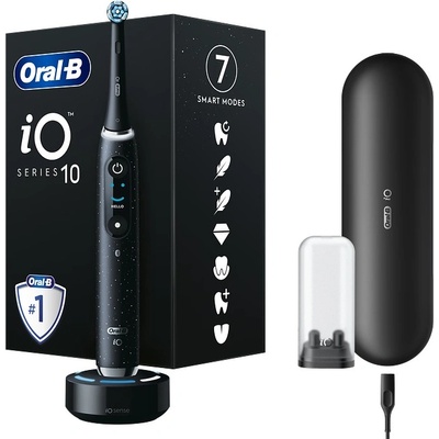 Oral-B Електрическа четка за зъби Oral-B - iO S10 3/14/6, 1 накрайник, черна (1100013763)