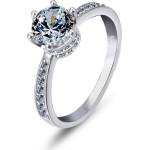 Silenti Jewelry Сребърен пръстен "Корона" - 7 - 54.5мм (17.2мм диам. )