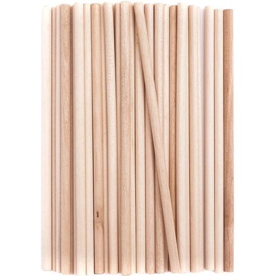 dp Craft Tyčky dřevěné přírodní kulaté průměr 5mm (50ks)
