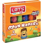 LET'S Пластилин 6 цвята Let's L-8106
