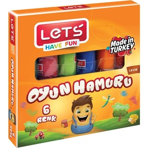 LET'S Пластилин 6 цвята Let's L-8106