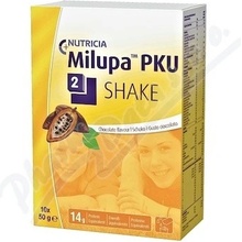 MILUPA PKU 2 SHAKE ČOKOLÁDA POR PLV SOL 10X50G