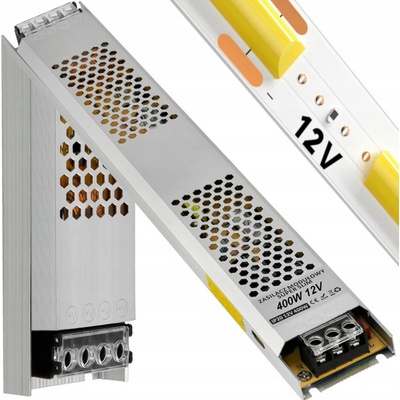 BERGE Tenký LED zdroj 12V - 400W - 33,33A - IP20 PS-SS-12V-400W