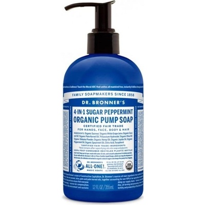 Dr. Bronner’s Peppermint tekuté mydlo na telo a vlasy 710 ml