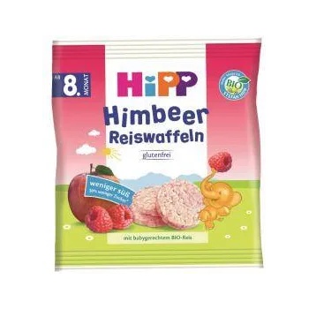 HiPP Био оризови гризини Hipp, С малини, 30 гр, 9062300138259