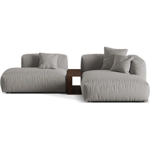 Micadoni Светлосив модулен ъглов диван (десен ъгъл) Martina - Micadoni Home (MIC_SET1R_169_F1_MARTINA5)