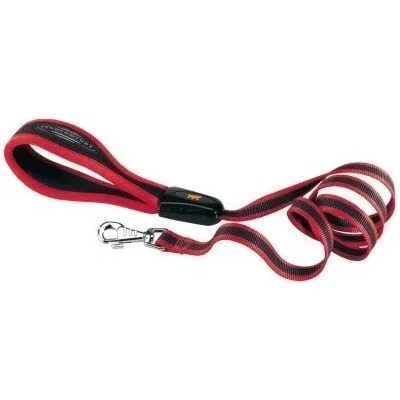 Ferplast - Ergocomfort - Елегантен повод за кучета с подплатена дръжка, 25мм/120 см. - червен