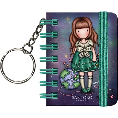 Santoro gorjuss Ключодържател с тефтерче Santoro Gorjuss - Be Kind To Our Planet (1047GJ15)