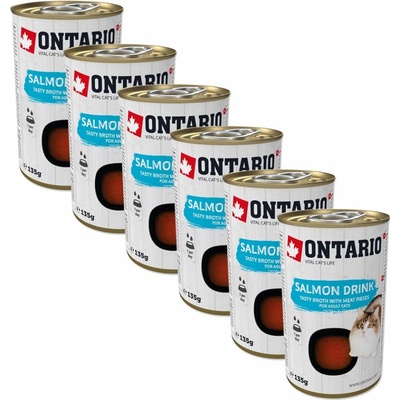Ontario Cat Drink Salmon 6 x 135 g