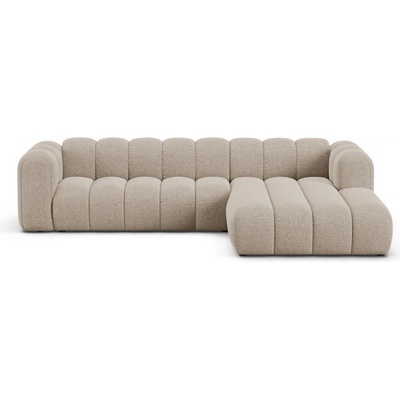 Micadoni Бежов шенилов ъглов диван (десен ъгъл) Lupine - Micadoni (MIC_RC_L_214_F1_LUPINE2)