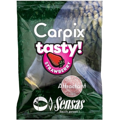 Sensas Posilňovač Carpix Powder Carp Tasty Strawberry 300 g