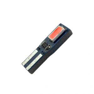  Лед крушка тип T5 с 2 SMD диода - Canbus - червена (T5CANR)
