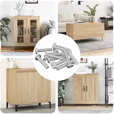 vidaXL Заключващ винт Едноцветен 2647 pcs Сребрист Стомана (864570)