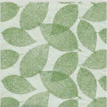 Obrus PVC 165C, metráž, 20 m x 140 cm, listy zelené na zelenom podklade, IMPOL TRADE