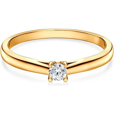 Savicki Zásnubný prsteň žlté zlato diamant SAV MIN11 D2 ZZ
