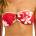 Seafolly Дамско бикини горнище Seafolly Mayflower Ring Front Bandeau Bikini top - Cosmo Red - размер 42 (EU) (150-6643-0216)