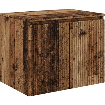 vidaXL Стенно Баня Кабинет Старо дърво 62, 5 x 44, 5 x 50 см (890480)