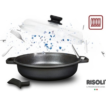 RISOLI Servírovací pánev s poklicí BLACKPLUS Induction 24 cm