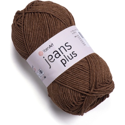 Yarn Art Jeans Plus 70 hnědá