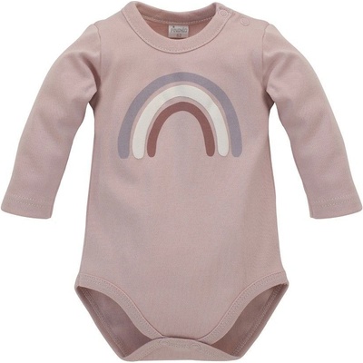 PINOKIO Body dlouhý rukáv Happiness STARORŮŽOVÁ