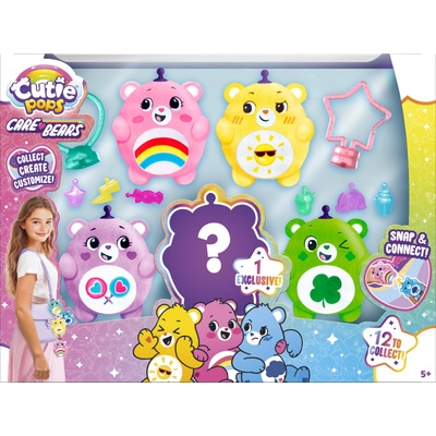 Přívěsek na klíče a batoh Cutie Pops Starostliví medvídci sada s překvapením 5 ks více druhů