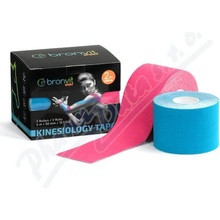 BronVit Sport Kinesio Tape set modr+růžo 2 x 5cm x 6m