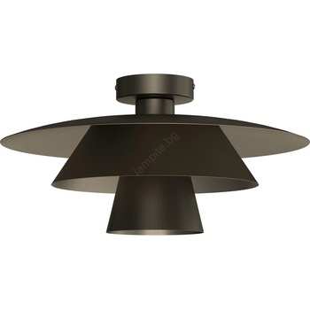 Luminex Плафон PLATO 1xE27/15W/230V Ø 32 см антрацит (LU4498)