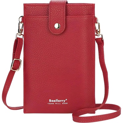 HARAHU Портфейл през рамо Baellerry VA-35738 - Червена KP35738 (VA-35738)