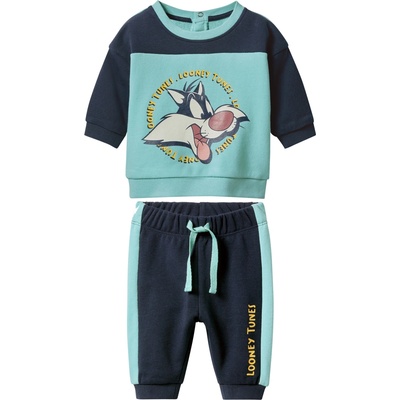 Chlapecká tepláková souprava s BIO bavlnou 2dílná navy modrá tyrkysová – Zboží Dáma