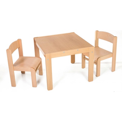 Hajdalánek Dětský stolek Lucas + židličky Luca bílá / bílá