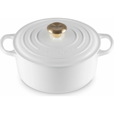 Le Creuset Kastrol SIGNATURE 24 cm 4,2 l WHITE litina