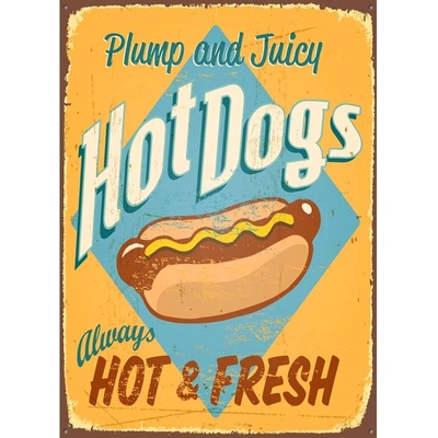 Ceduľa Hot Dogs