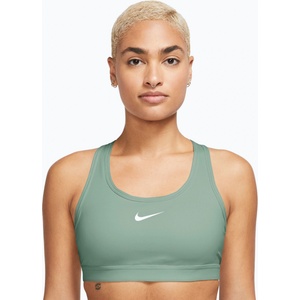 Nike Спортен сутиен Nike Swoosh Medium Support steam/white