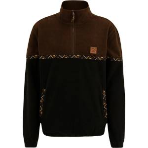 IRIEDAILY Мъжки поларен пуловер Iriedaily Monte Noe Troyer Fleece jumper - Dark Coffee (005-4868-0712)