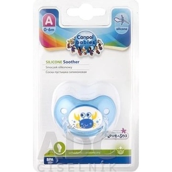 Canpol Babies Utišujúci silikon Príroda okrúhly 6-18m B 1x1 ks